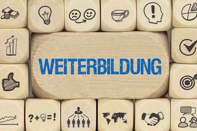 Foto: Schriftzug Weiterbildung